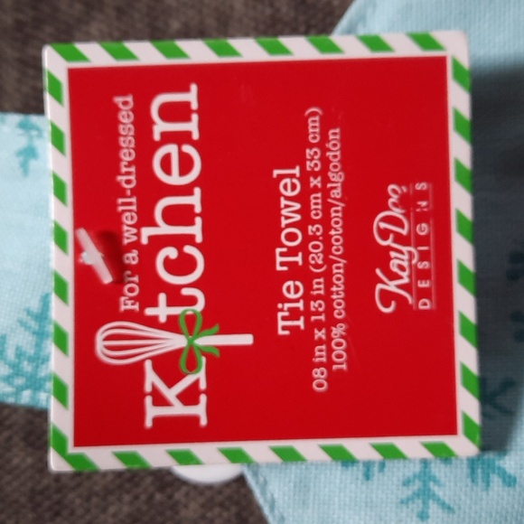 Towel Kitchen Dishtowel Hand Terry Cotton Washable Gingerbread Winter Wishes - Picture 7 of 7